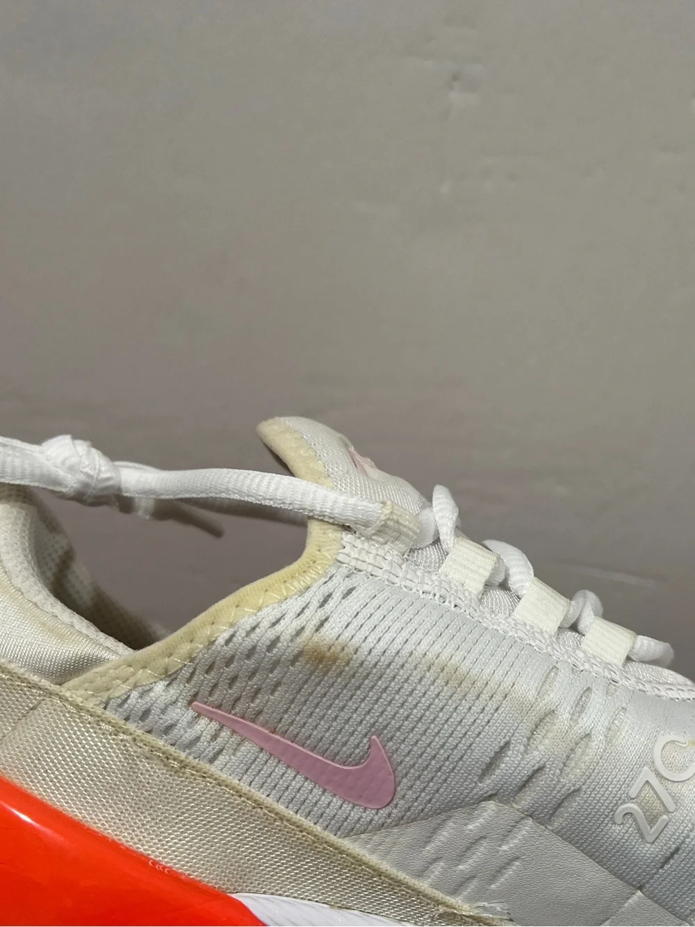Nike, Girls, Air Max 270, 943345 113 , Pink & White Condition